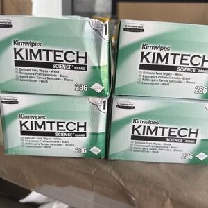 KIMTECH KCC34155 Delicate Task Wipers - White (4 Packs Of‎ 286)